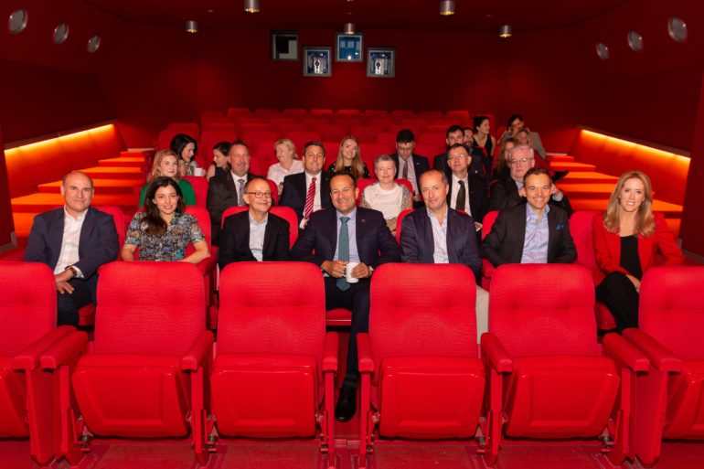 AN Taoiseach Leo Varadkar with Element Pictures, Hulu, Endeavour and Fox Searchlight Executives