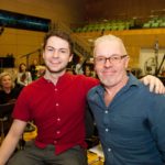 Alex Murphy and composer Ray Harman with the RTE Concert Orchestra AR