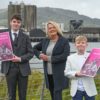 (From left to Right): Actor Lewis McAskie, who has roles in the opening and closing films of Belfast Film Festival, ‘Belfast’ and ‘Here Before’, Michele Devlin, Director of Belfast Film Festival, and Jude Hill, star of ‘Belfast’ and ‘Mandrake’ which will feature at this year’s festival.