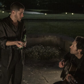 Nick Jonas as Danny and Paul Rudd as Rick in Power Ballad. Photo Credit: David Cleary