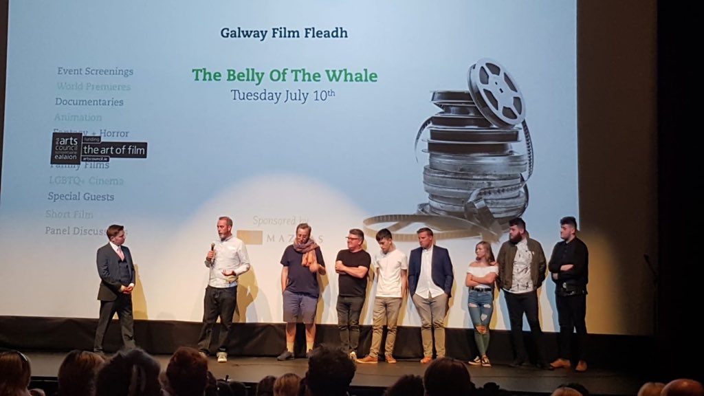 The cast and crew of The Belly of the Whale open the 30th Galway Film Fleadh