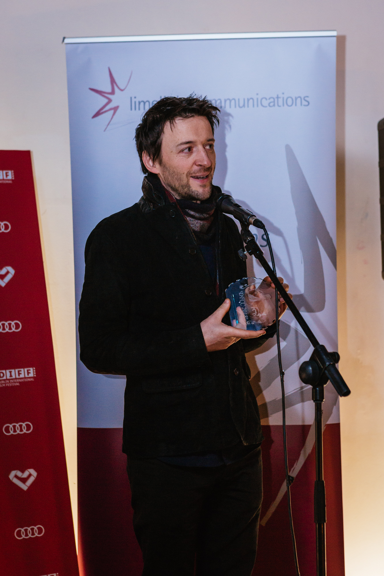 Lance Daly accepting for Stephen Rea - Black 47