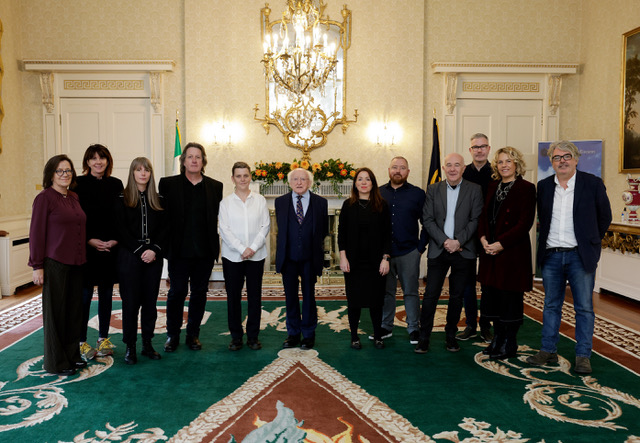 President of Ireland Michael D. Higgins welcomed the Board of the Screen Directors Guild of Ireland at a special reception