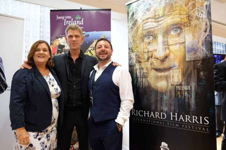 (L-R) Ciara Sugrue (Failte Ireland) Jamie Harris; Zeb Moore (Richard Harris International Film Festival)