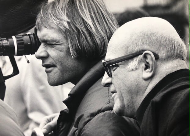 Nick McLean and John Schlesinger shooting Marathon Man