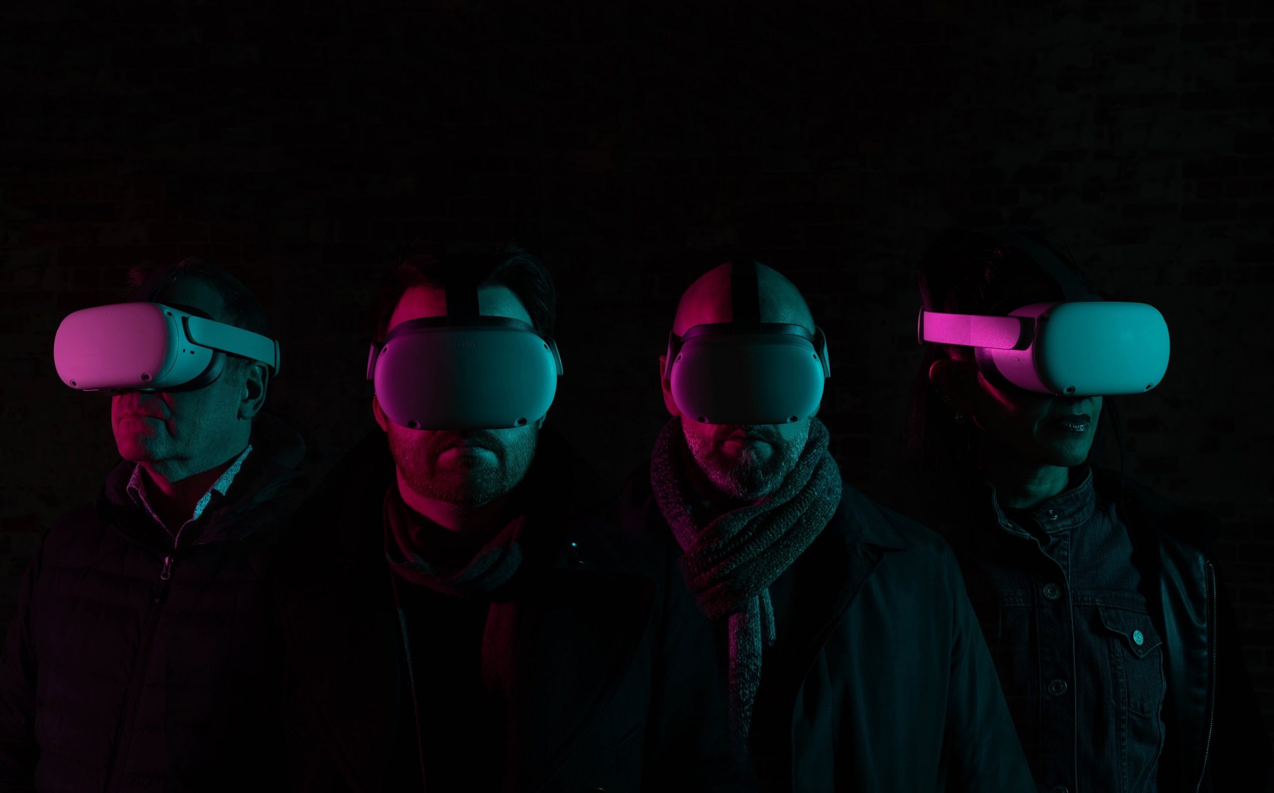 Pictured at its launch are members of the team organising RENDR Festival: (from left) Nigel McAlpine, Immersive Tech Lead at Digital Catapult; Michael Weir, Director of RENDR Festival; Declan Keeney, Course Director at the School of Communications and Media, Ulster University; and Deepa Mann-Kler, CEO at Neon.