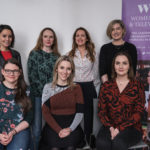 Pictured at the launch of the WFTV NI inaugural mentoring scheme are mentees (l to r) (back row) Milène Fegan, Dee Harvey, Karen Donnelly and Niamh Minihan with (front row) Margaret McGoldrick, Sarah McCaffrey, WFTV NI Mentoring Scheme Producer and Grace Sweeney.