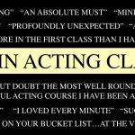 Acting Classes with Terry McMahon