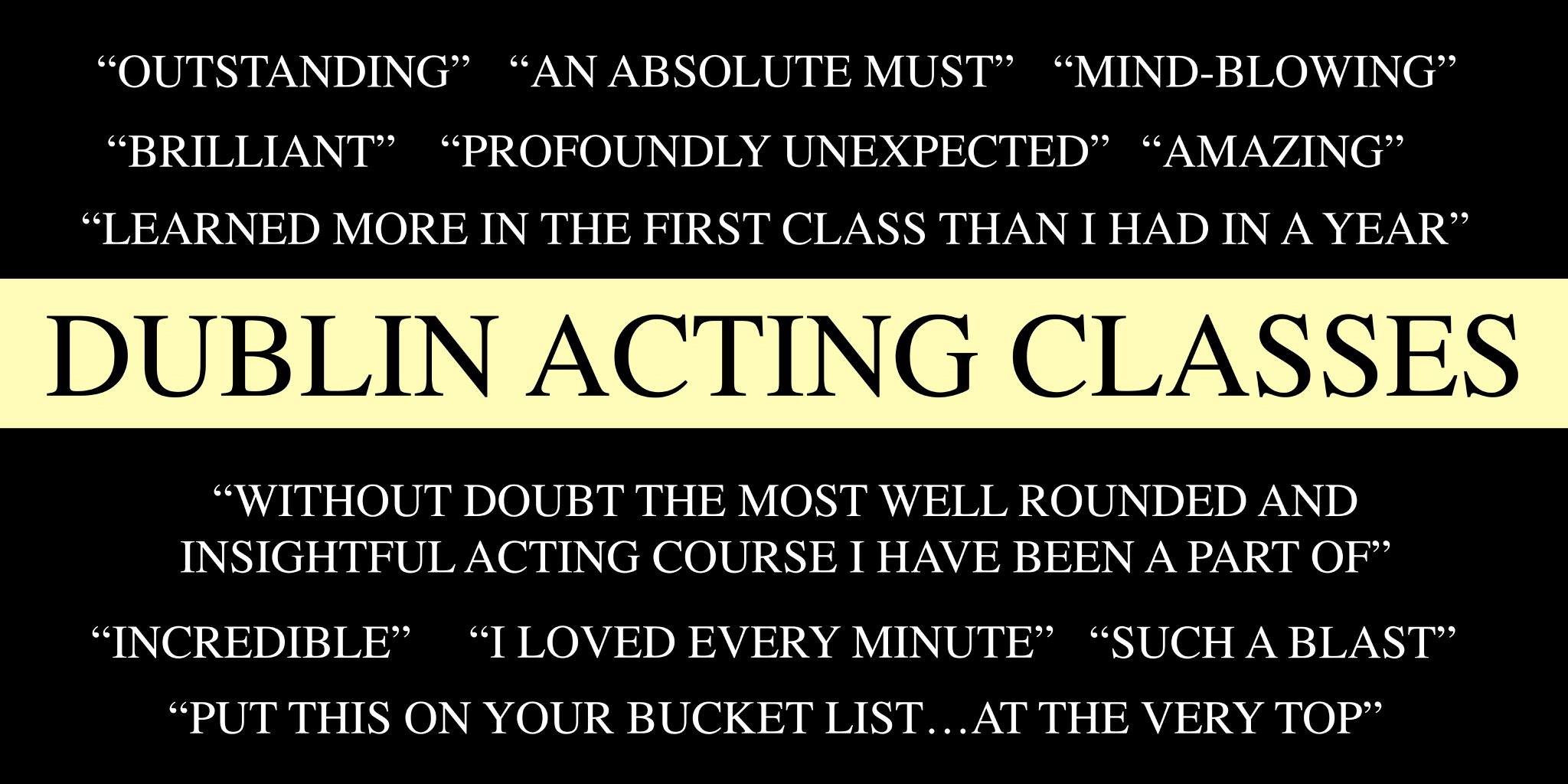 Acting Classes with Terry McMahon