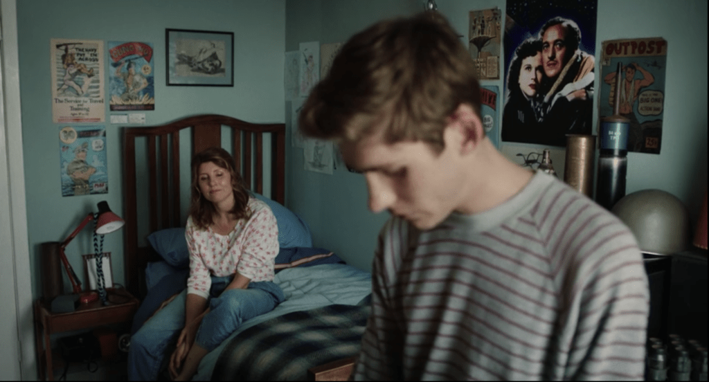 Sharon Horgan and  Fionn O'Shea in Dating Amber