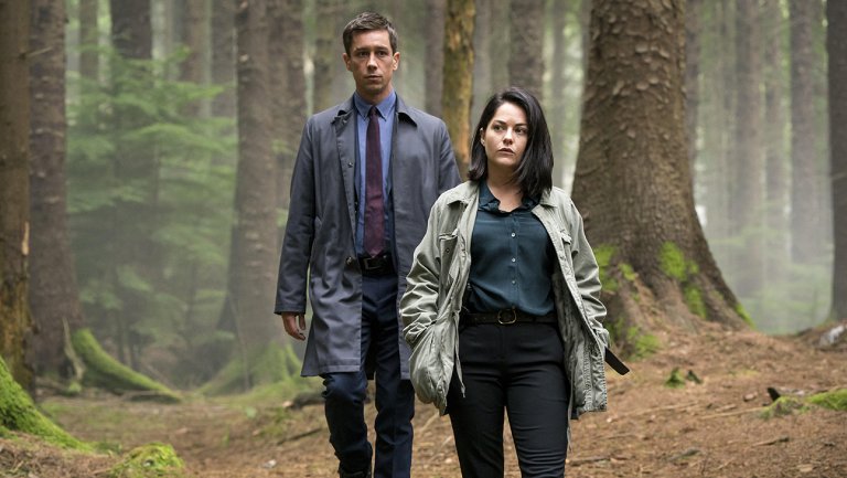 Killian Scott and Sarah Green in Dublin Murders. Copyright Fremantle