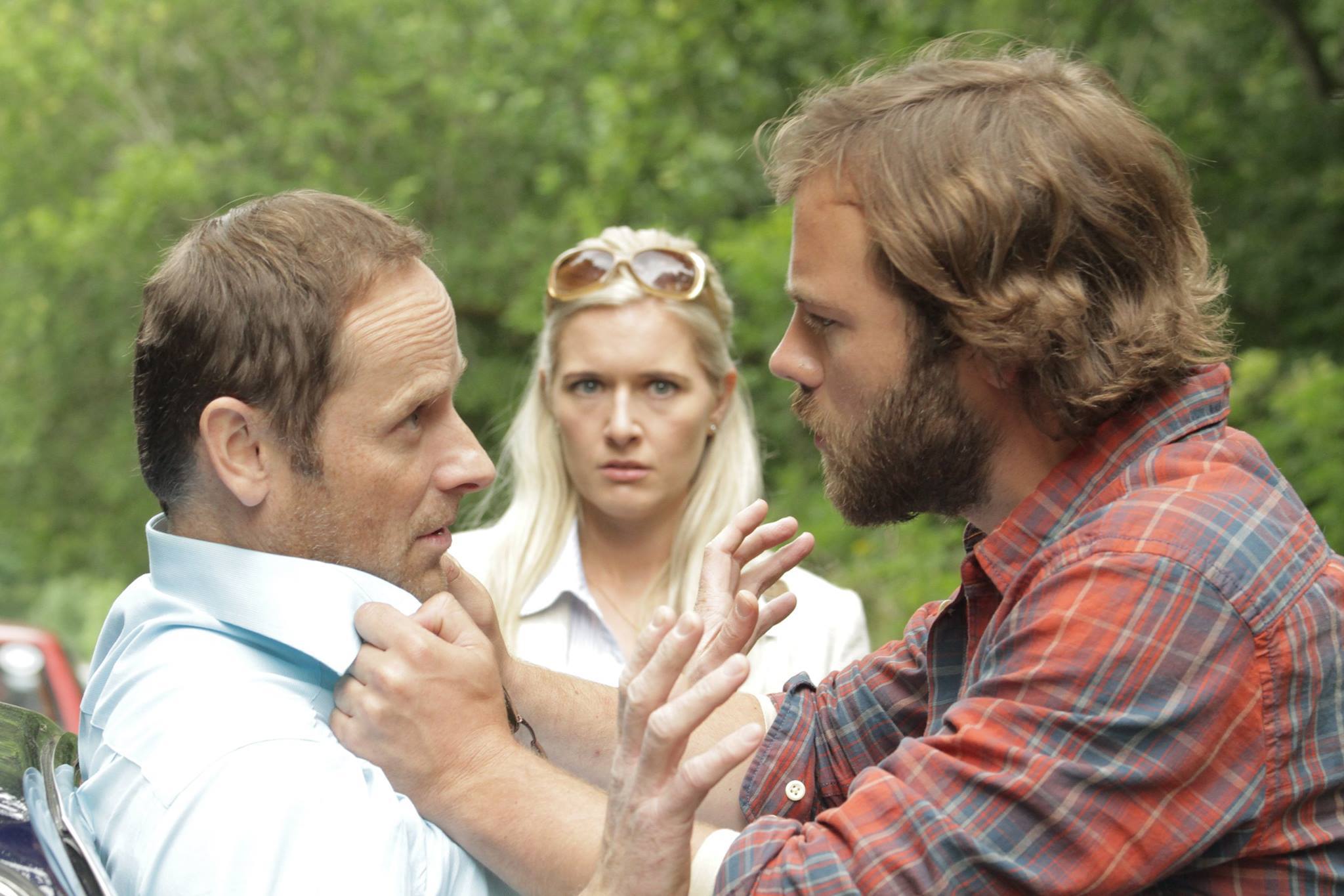 Ronan Leahy, Amy De Bhrun, and Moe Dunford in Gridlock