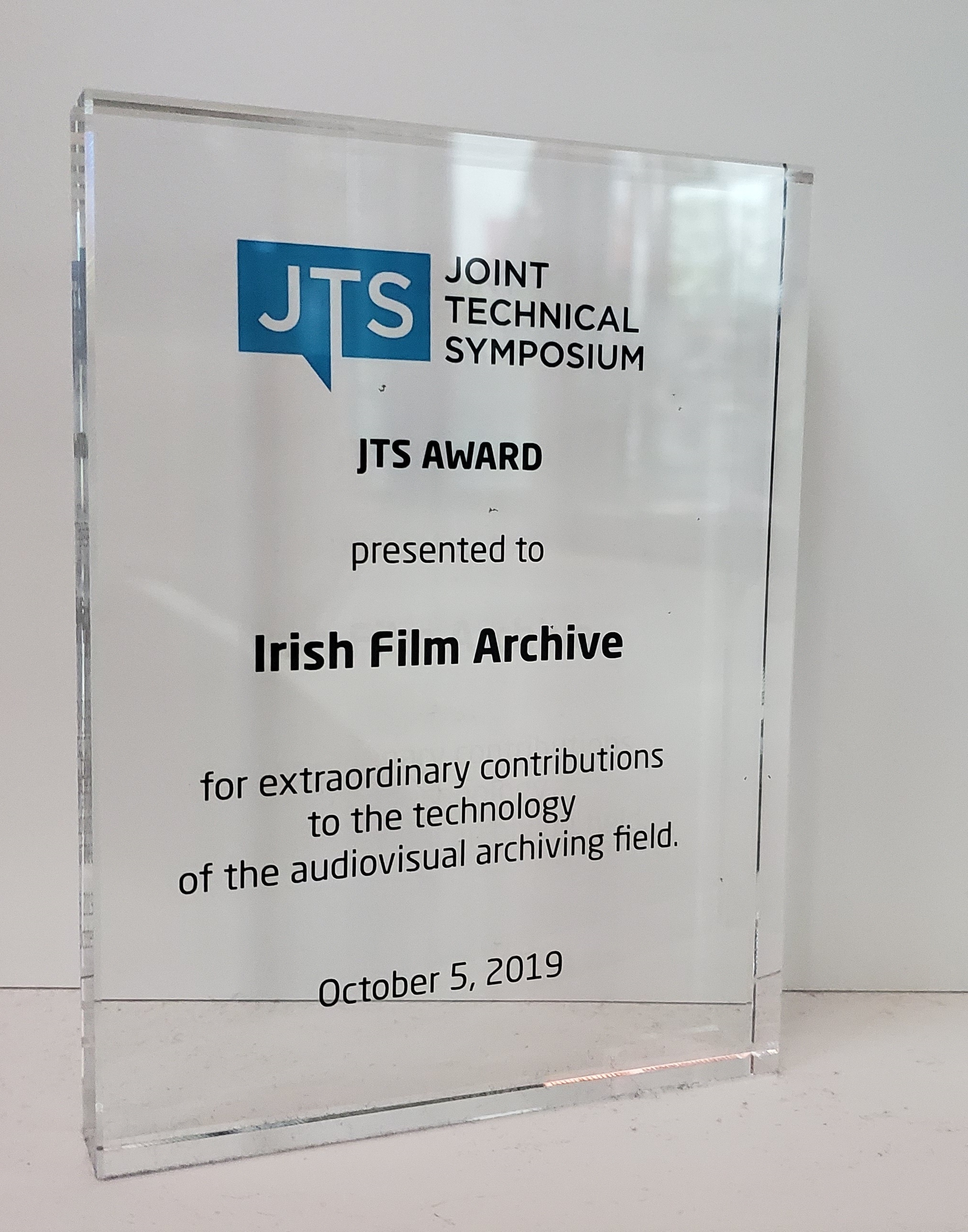 IFI Wins Second International Archive Award