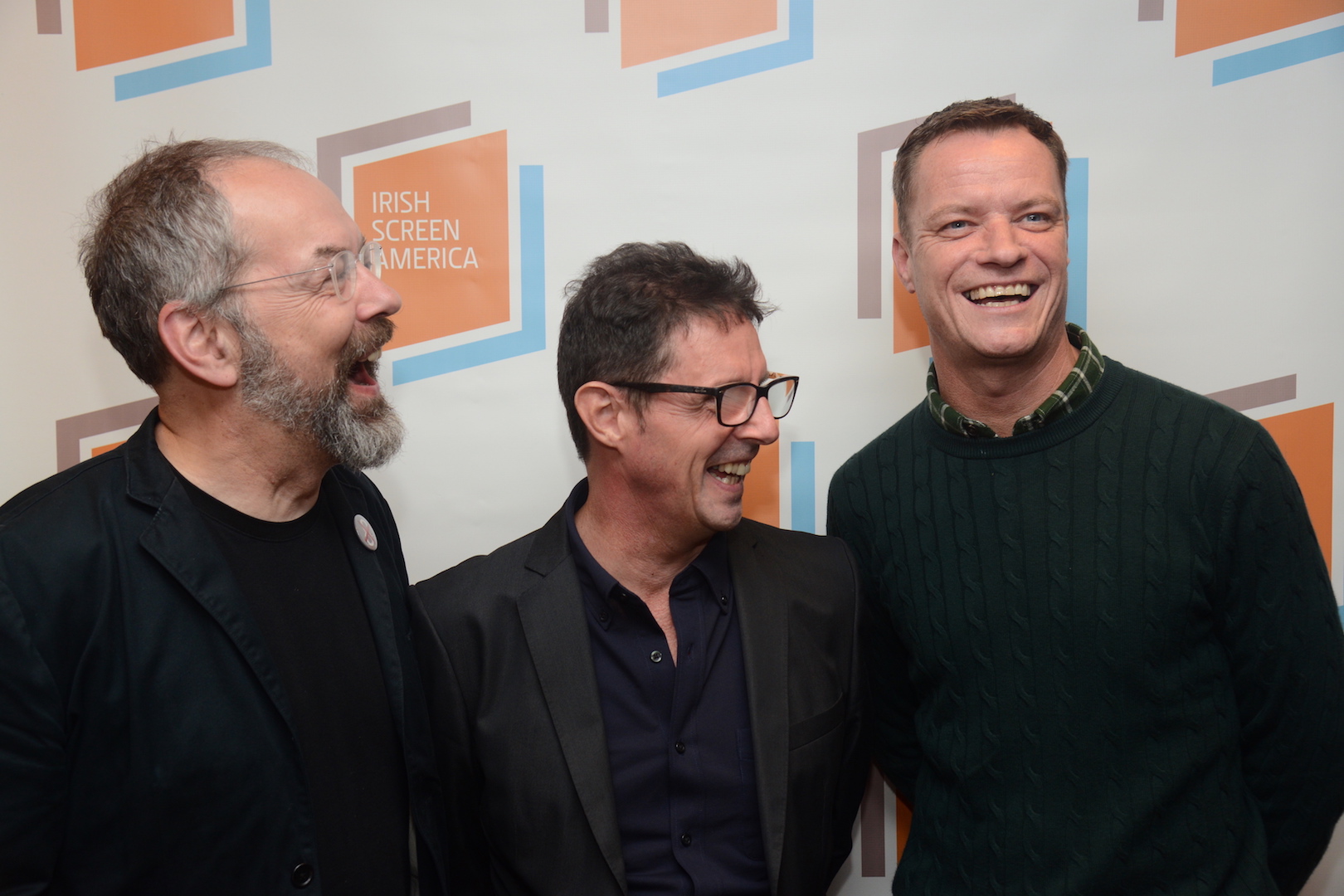 L to R: Queen of Ireland director Conor Horgan with ISA Director Niall McKay and Rory O’Neill aka Panti Bliss