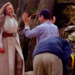 Mark Hamill filming Star Wars: The Force Awakens on Skellig Michael