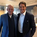 Ger Loughnane with ice hockey legend Brendan Shanahan for Poc na nGael