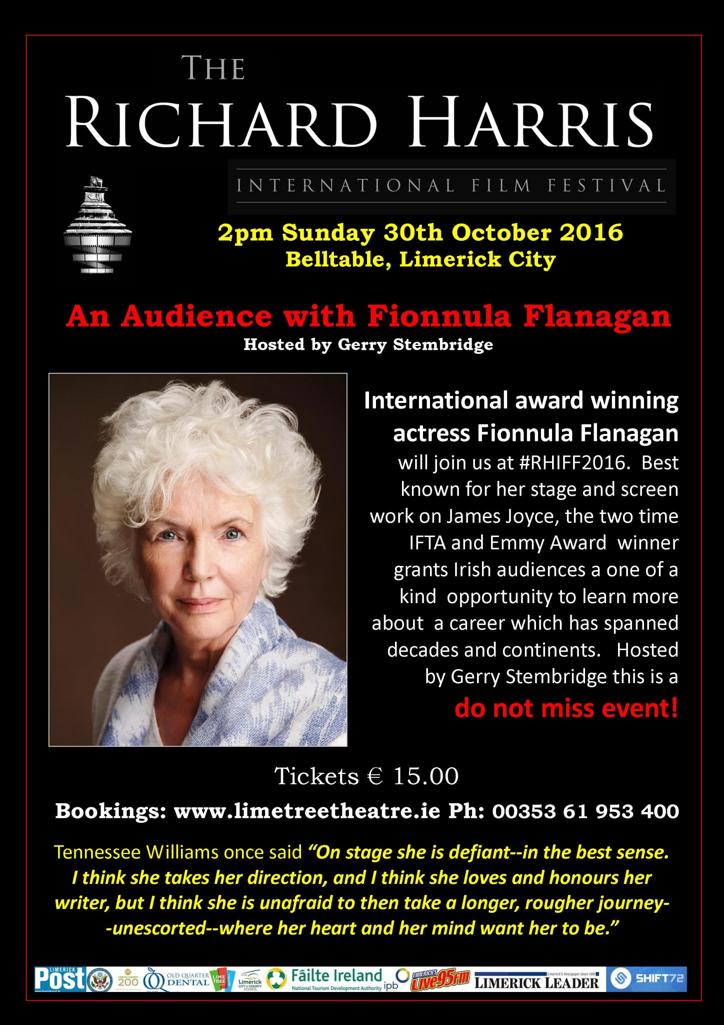 Richard Harris International Film Festival - Fionnuala Flanagan Audience
