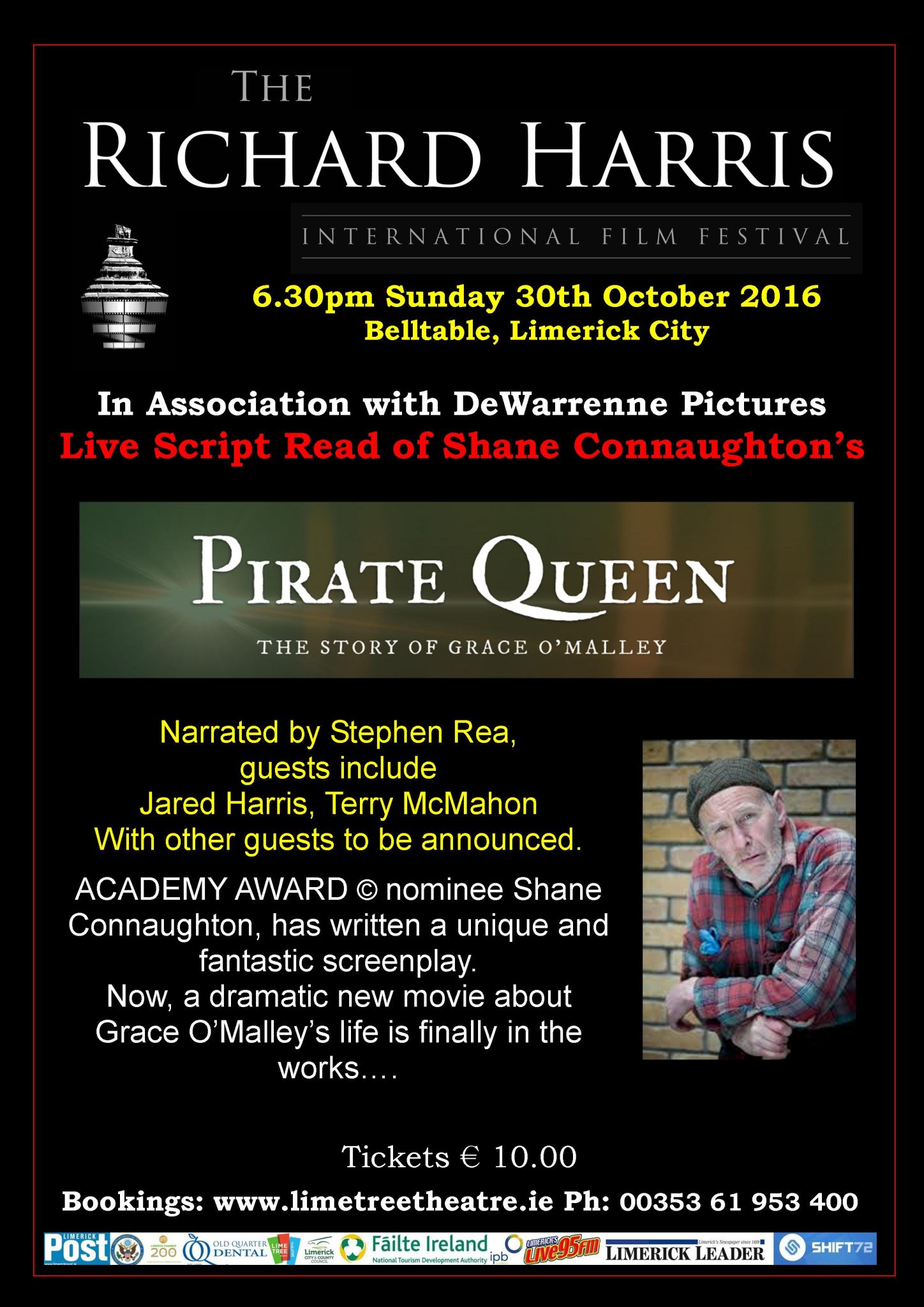 Richard Harris International Film Festival - Pirate Queen Reading