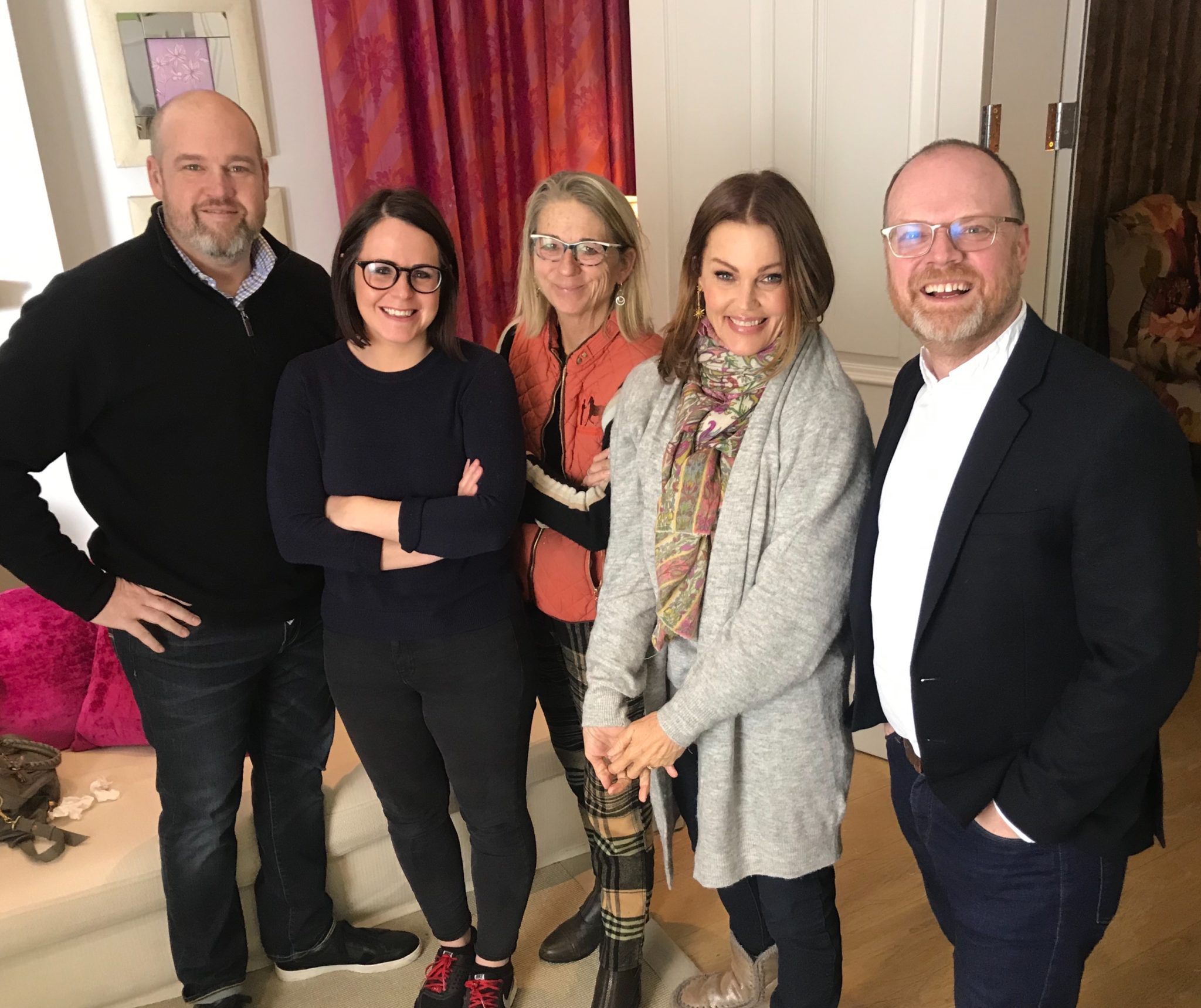 The team behind new documentary on The Go-Gos. From left to right: Corey Russell, Fadoo Productions, Eimhear O’Neill, Fine Point Films, Director Alison Ellwood, Belinda Carlisle and Trevor Birney, Fine Point Films.