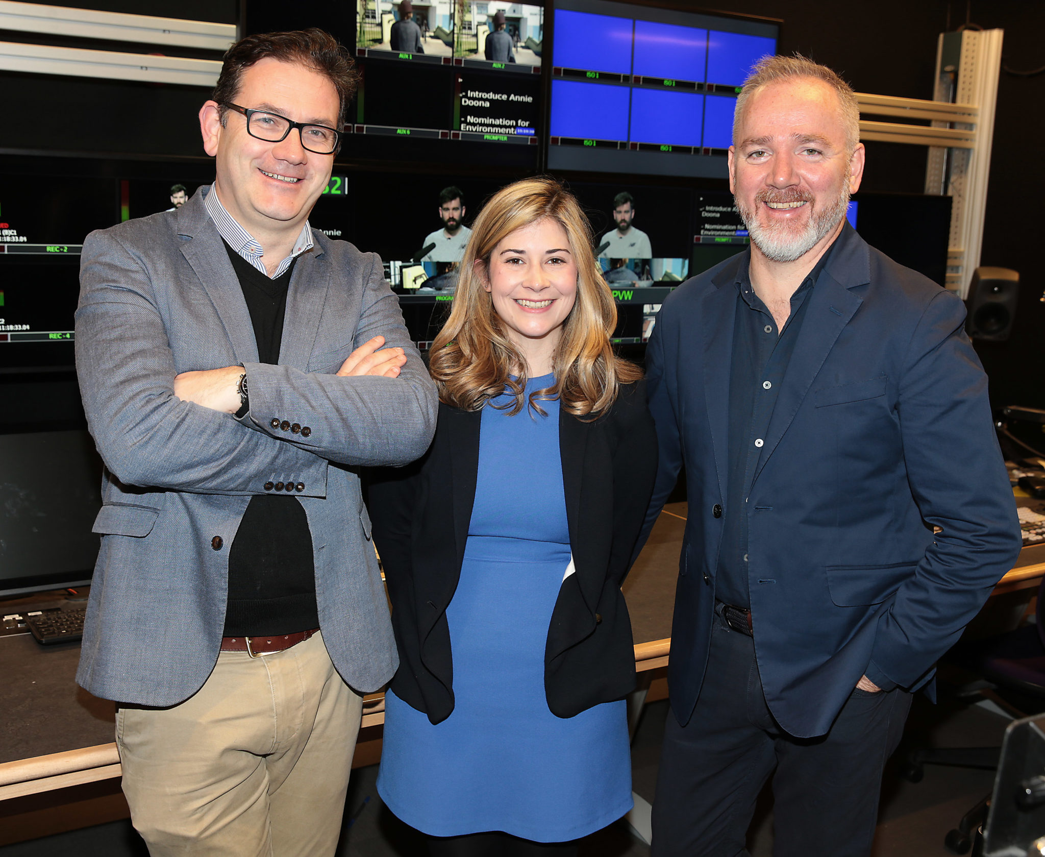 Rónán Ó Muirthile, Head of the Dept of Film & Media (The National Film School), Sarah Ahern, Warner Bros. Creative Talent Scholar 2018/19 and Nick Costello Senior Publicity & Marketing Manager Warner Bros. Pictures, Ireland